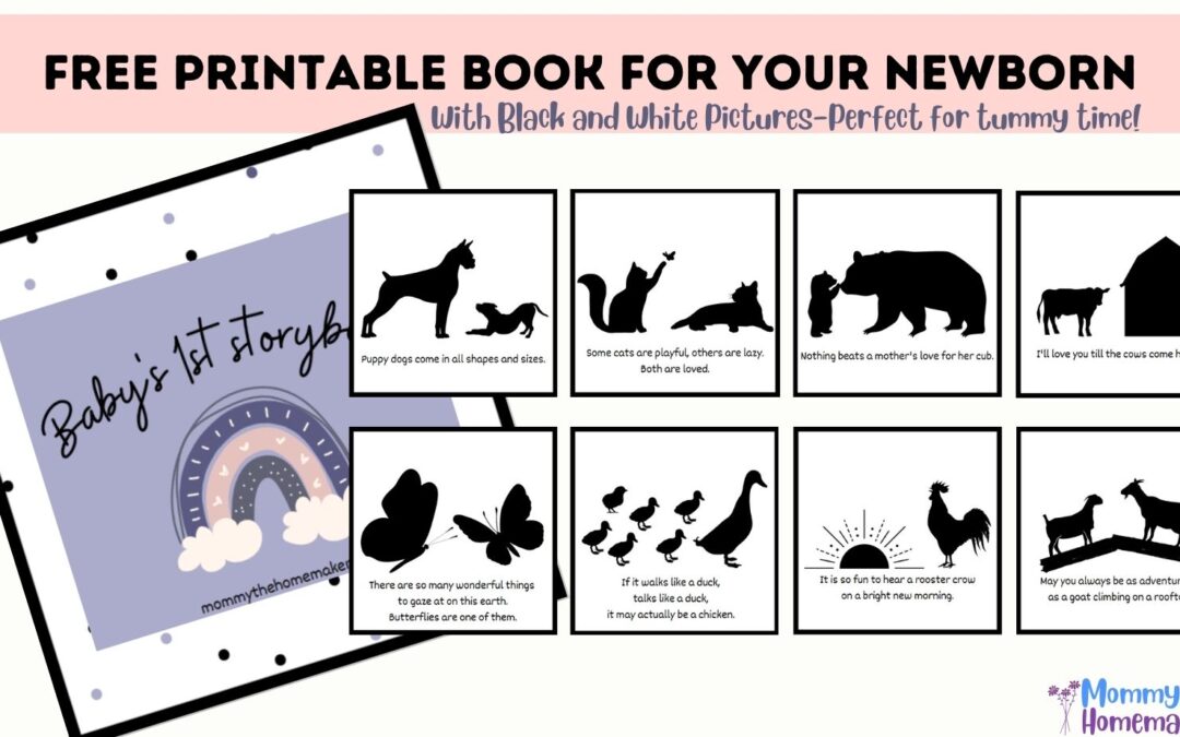 Help Baby’s Visual Development With This FREE Black and White Pictures for Babies Book