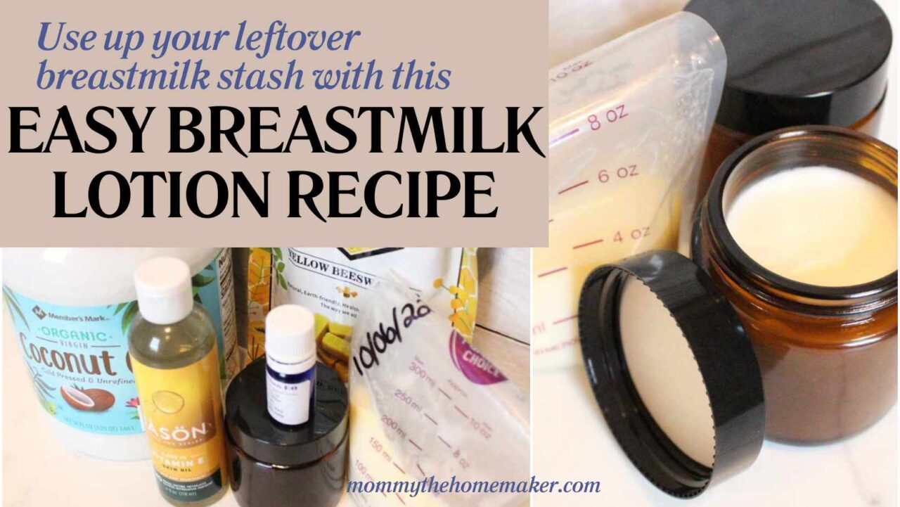 How To Make Breastmilk Lotion Easy Diy Recipe Mommy The Homemaker 7983