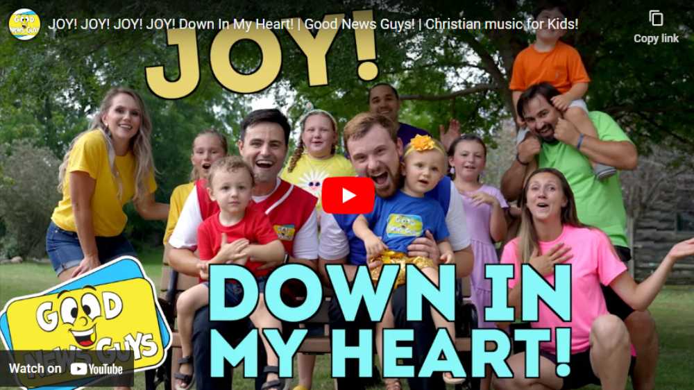 bible song graphic for joy joy joy down in my heart