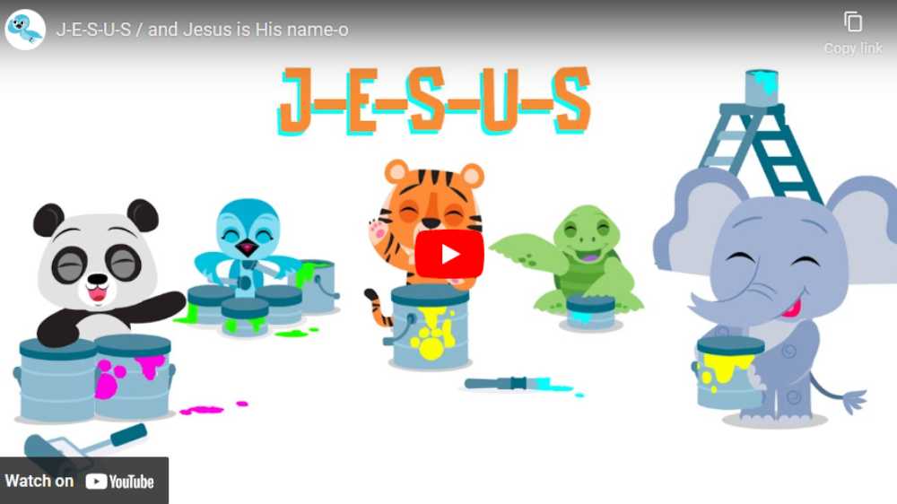 graphic for the kids bible song the Jesus song