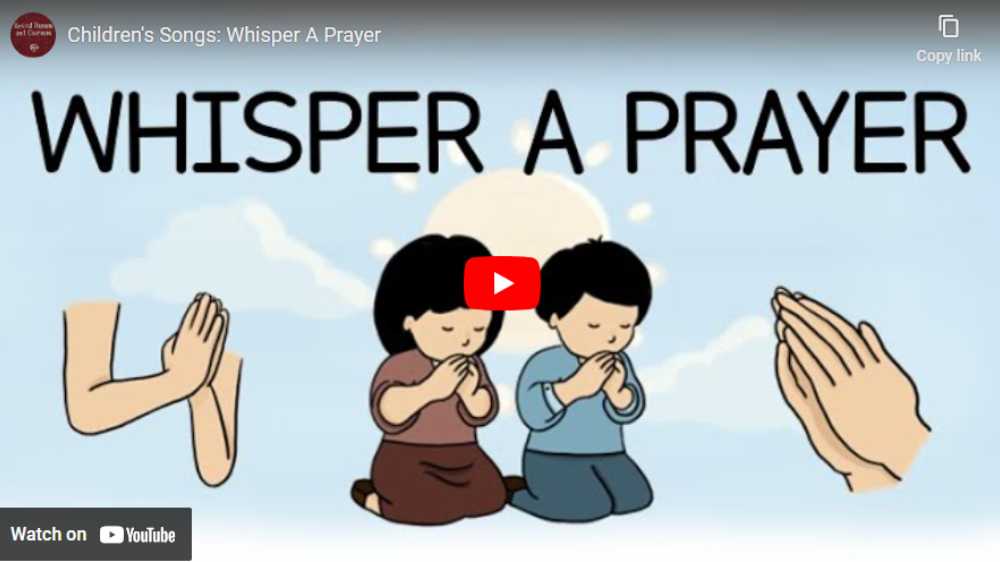 graphic for whisper a prayer bible song