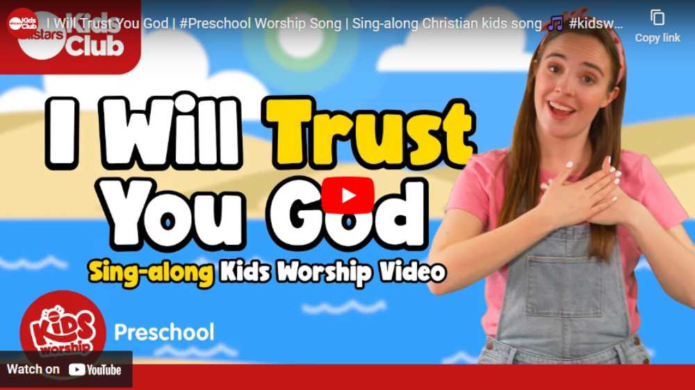I will trust you God bible song graphic