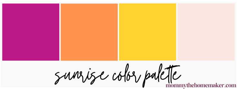 graphic of color swatch pink, orange, yellow