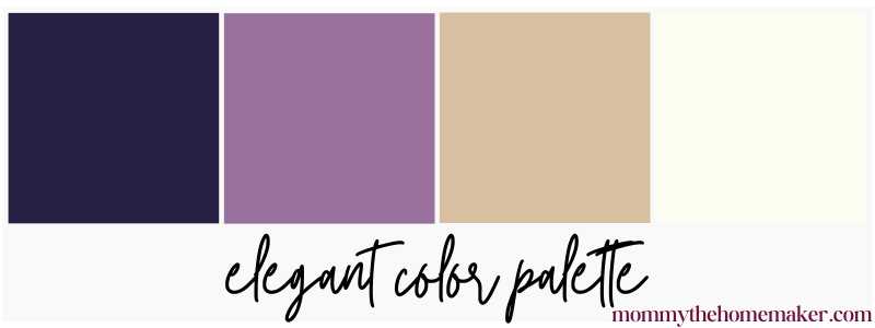 graphic of color swatch purples, tan, and white