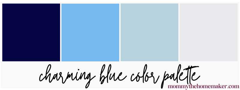 graphic of color swatch blues