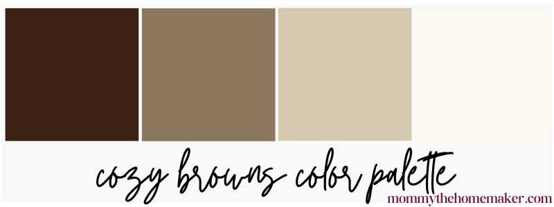 graphic of color swatch browns