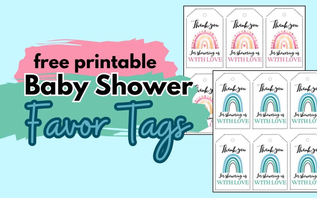 Baby Shower Favor Tags (Boy or Girl FREE Printable!)